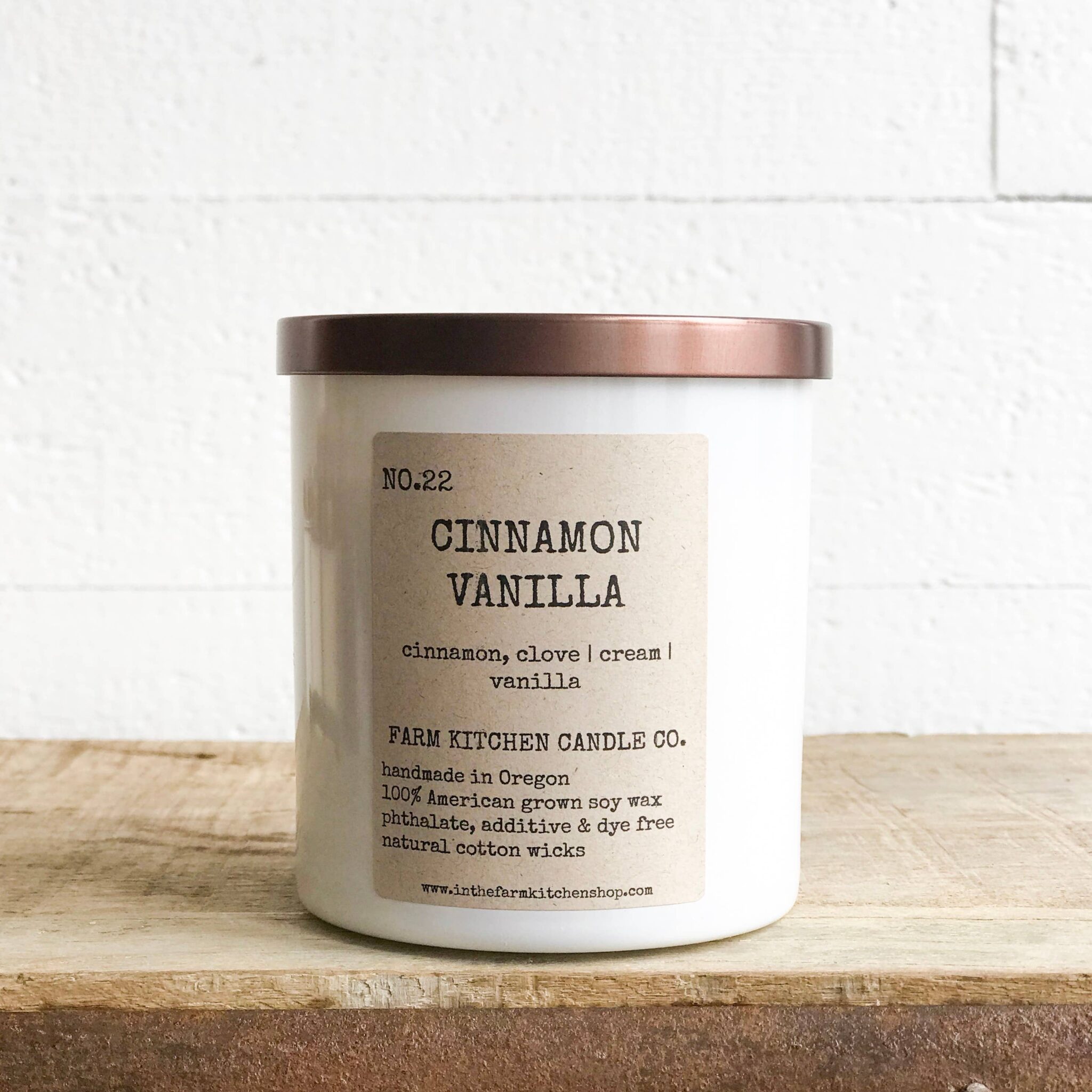 Cinnamon Vanilla soy candle Untamed Boutique